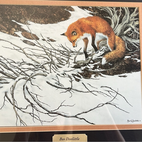 Bev Doolittle framed “Missed” red fox print 🦊 - Picture 2 of 3